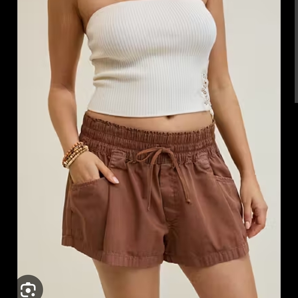 Aerie Boho Shorts - Brown Cotton Size M